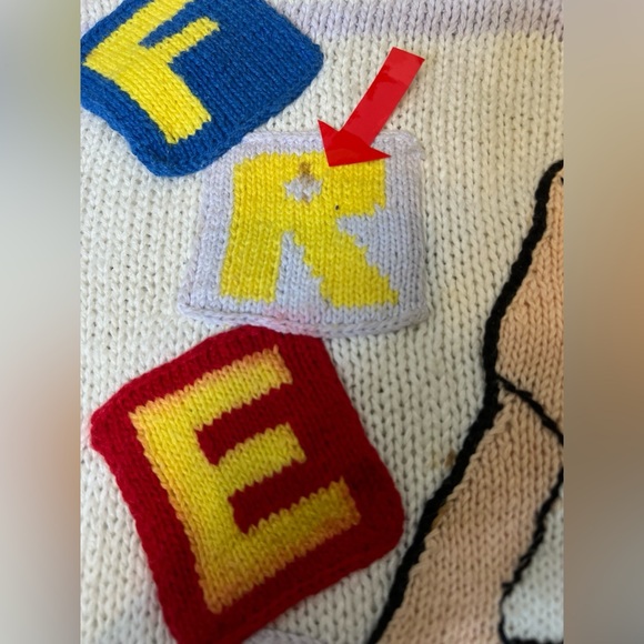 Vintage NO! THE JEANS REVOLT Graphic Crewneck 80’s Longsleeve Sweater SZ:L - Picture 10 of 14